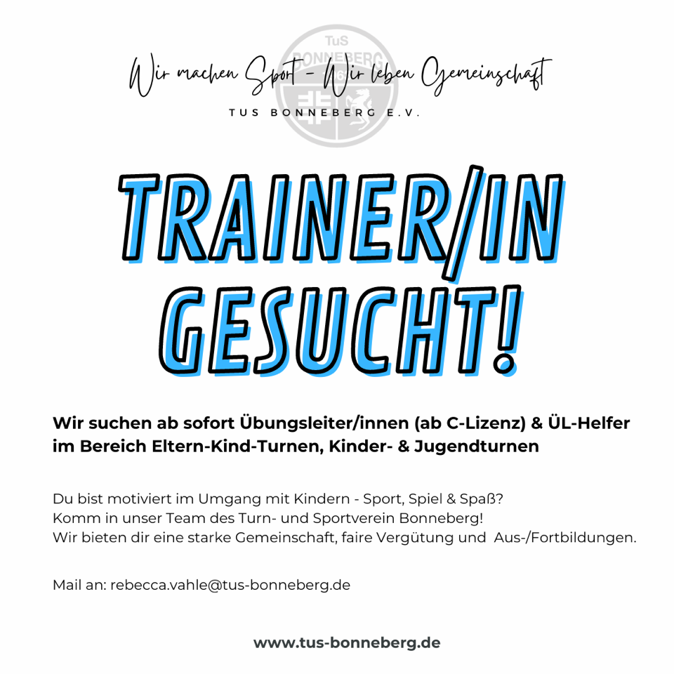 trainerIn gesucht